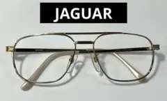 JAGUAR ジャガー　金色 ヴィンテージ 眼鏡フレームチタン製