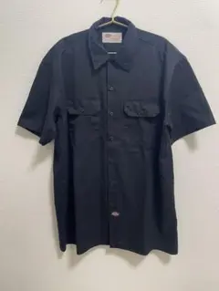 Dikies 黒 半袖 ワークシャツ XL