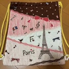 エッフェル塔デザイン ナップザック