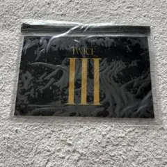 TWICE III A4ポーチ ブラック ゴールド