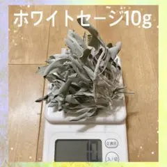 【普通郵便】ホワイトセージ クラスタータイプ(葉、茎)と葉10g 無農薬 国産