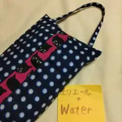 ハンドメイド コンパクトティッシュ ティッシュカバー ドット ねこ パッチワーク