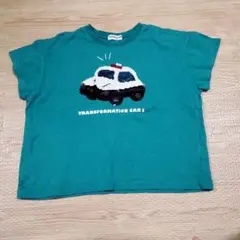 ミモランド　リバーシブルスパンコールTシャツ　110サイズ パトカー タクシー