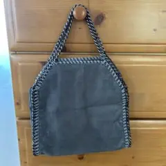 グレー スエード トートバッグ