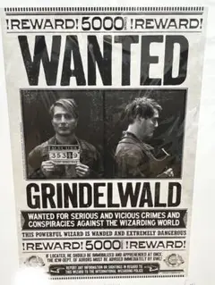 グリンデルバルド手配書　ミナリマ　premium Large minalima ファンタビ グリンデルバルド手配書（Grindelwald
