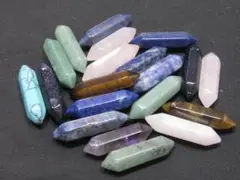 天然石　六角柱　トップ　パワーストーン　まとめて ２０個セット！