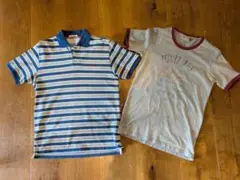 AIGLE ストライプポロシャツとTシャツセット