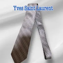 YVES SAINT LAURENT 幾何学模様 ネクタイ