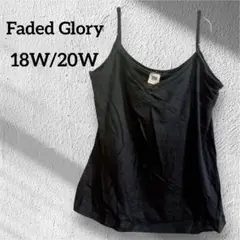 Faded Glory 【18W/20W】ブラックキャミソール