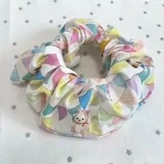 No.548ユキエモン♡フラッグスター♡ふわっとシュシュ