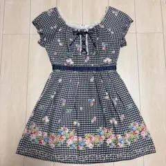 ♡プライムパターン/花柄チェックワンピース♡