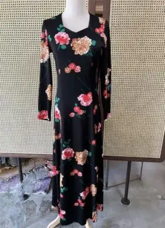 man vintage 購入　flower printed mixi dress