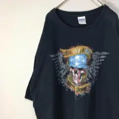 USA古着 スカル オーバーサイズ Tシャツ