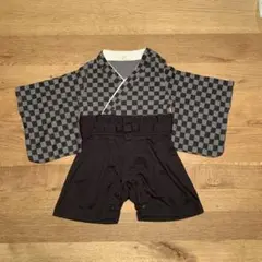 袴 ロンパース チェッカー 市松