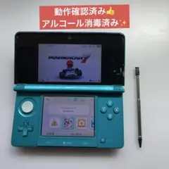 動作確認済み　Nintendo 3DS 本体 青 ライトブルー