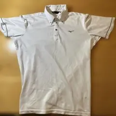 Mizuno XL ホワイト ポロシャツ