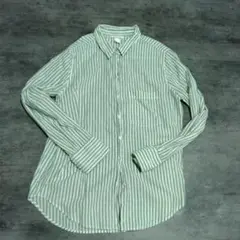 H&M ストライプ柄 長袖シャツ US