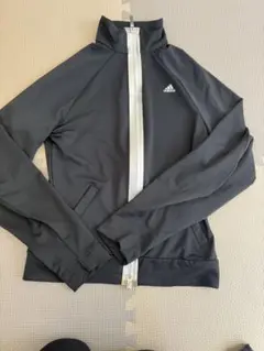 adidas ブラック ジャージジャケット