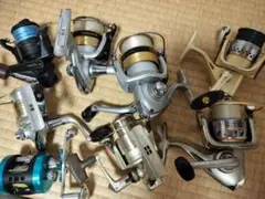 リ−ル8個、(ダイワ4個、SHIMANO1個)