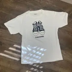 CONVERSE スニーカー プリント Tシャツ　コンバース　ワッペン