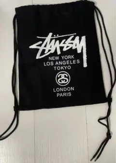 STUSSY ステューシー ナップサック リュック ブラック 新品