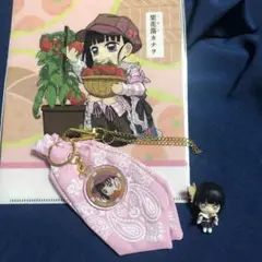 鬼滅　収穫祭2023 バンダナチャーム　クリアファイル　マスコット　栗花落カナヲ