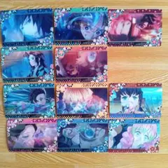 鬼滅の刃 名場面回顧カードチョコスナック レンチキュラーカード11枚