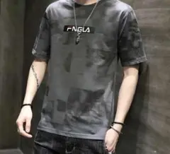 【ｓａｌｅ】メンズ　半袖　ＸＬ　柄　英文字　シンプル　ゆったり