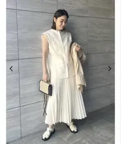 最終お値下げ！アンクレイヴ　uncrave シアーシャツ　シアースカート
