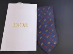 Dior ネイビー シルク ネクタイ