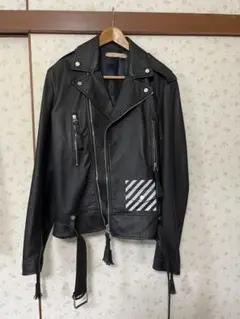 ⭐️レアOff-White（オフホワイト）ライダースジャケット（Mサイズ） Off-White（オフホワイト）［ライダースジャケット（Mサイズ）］