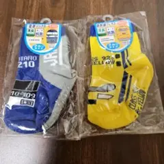 電車デザイン ベビー靴下 9-14cm