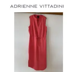 ADRIENNE VITTADINI＊ノースリーブワンピース＊サーモンオレンジ