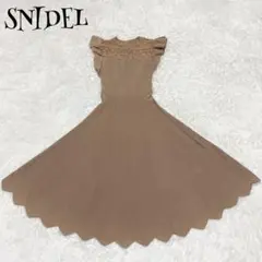 SNIDEL スナイデル ☆ ニットデザインワンピース ノースリーブワンピース