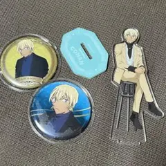 安室透 降谷零 バーボン いちばんくじ アクスタ 缶バッジ セット
