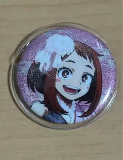 【匿名配送・ヒロアカ】花やしきコラボ 麗日お茶子 イラストコレクション 缶バッジ