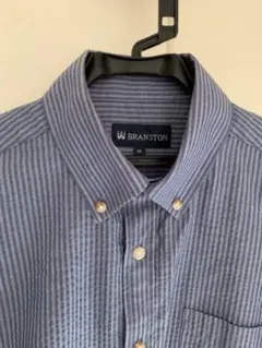 T/ BRANSTON メンズ　紳士的　長袖　シャツ　M ニットの下に重ね着ok