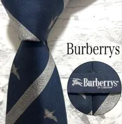 Burberrys ネクタイ レジメンタル 鳥柄 鴨 ジャガード