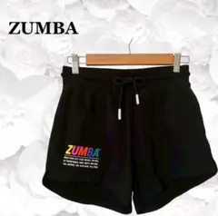 『ズンバ』ショートパンツ ホットパンツ【F】ブラック 黒 ロゴ スウェット