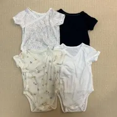 ユニクロ　ボディースーツ　ロンパース 肌着　前開き　4枚セット　70