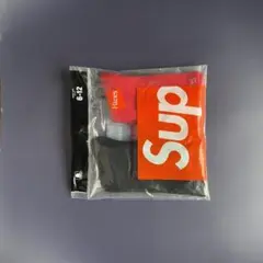 Supreme Hanes WSZDソックス　赤黒2足
