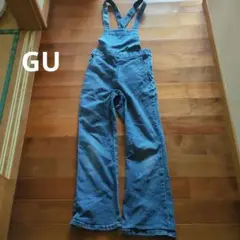 GUキッズデニムブルー サロペットМサイズ122―331150