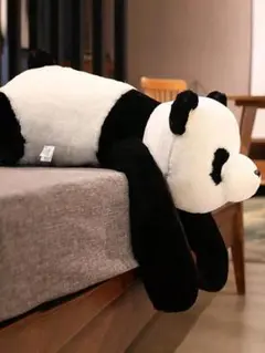 柔らかくてかわいい模造パンダ人形、かわいいぬいぐるみ、白黒のぬいぐるみ