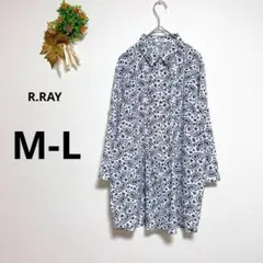 a1974 R.RAY チュニック　ブラウス　七分袖　カジュアル　M〜L 古着