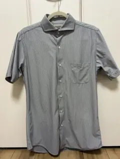 green label relaxing ストライプ 半袖シャツ ドレスシャツ