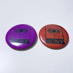 ヴィンテージ缶バッジ　SONY ソニー　2個