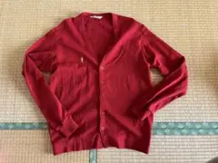 FUKUZO 赤 カーディガン サイズ38