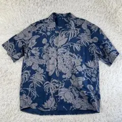【美品 25SS】 45R リネンロータスプリントのレイレイシャツ