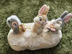 ディズニー　ミスバニー　とんすけ　フラワー　ティッシュケース　ディズニーストア