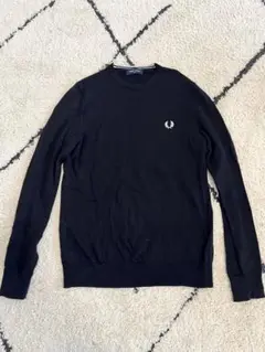【最終セール/美品】FRED PERRY ブラック 長袖ニット